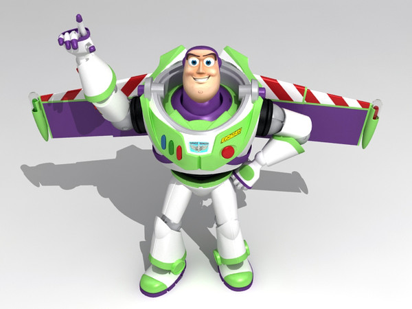 buzz lightyear woody rigged characters 3d model - Buzz & Woody rigged by fabelar